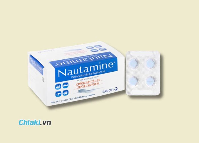 Thuốc giảm say xe cho bà bầu kháng sinh Nautamine