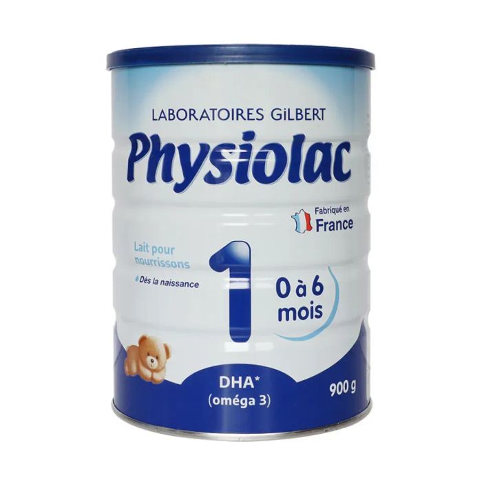 Sữa Physiolac số 1 dành cho bé từ 0-6 tháng tuổi (hộp 900g)