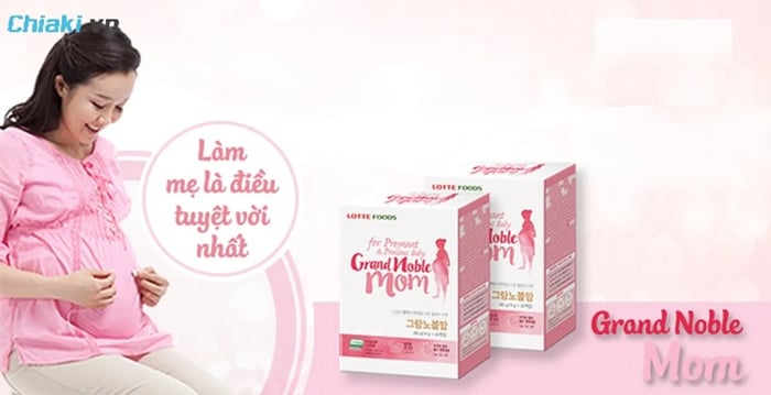 Sữa bầu Grand Noble Mom Hàn Quốc được nhập khẩu nguyên hộp