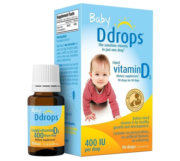 Baby Ddrops Vitamin D3 cho trẻ sơ sinh