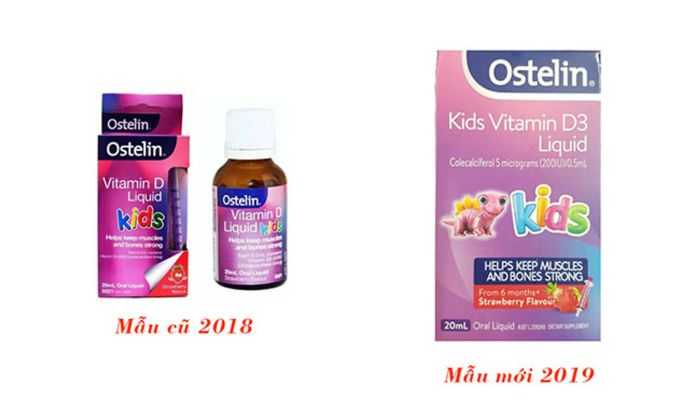 Ostelin Vitamin D liquid Kids: Phiên bản mới 2019