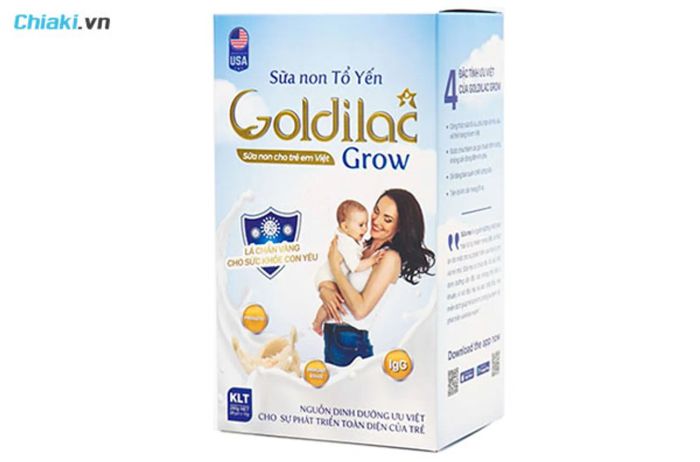 sữa cho trẻ sơ sinh từ 0-6 tháng tuổi Goldilac Grow