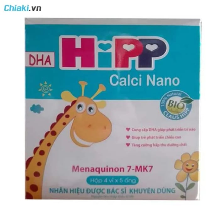 Canxi cho bà bầu dạng ống Hipp Calci Nano