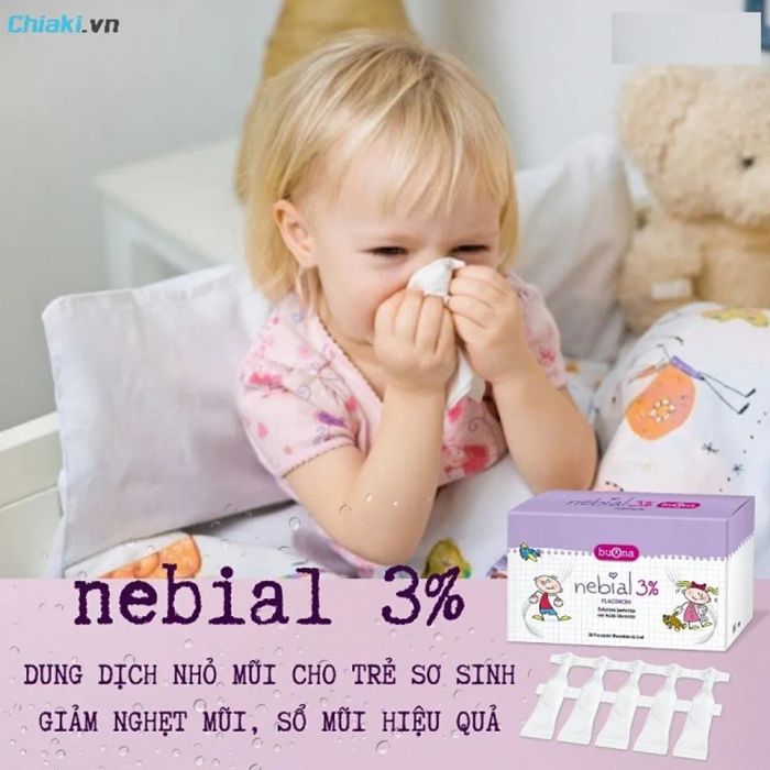 Dung dịch muối sinh lý Nebial 3% Flaconcini chỉ được sử dụng khi có nhiễm trùng đường hô hấp.