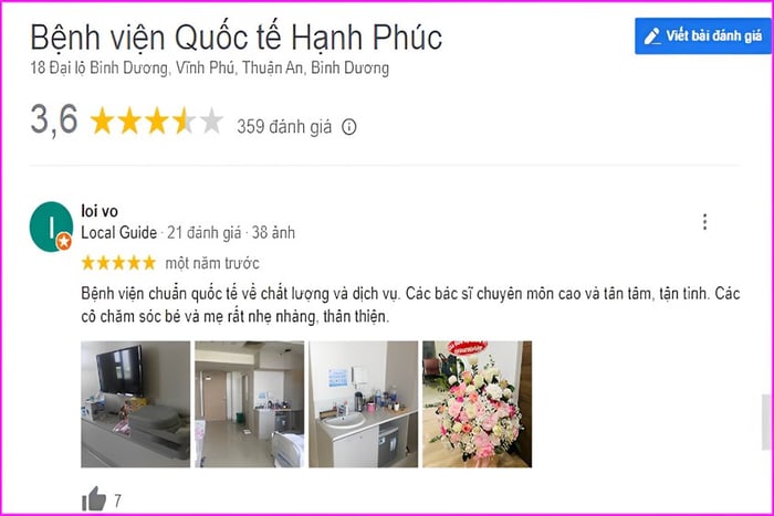 Bệnh viện Quốc tế Hạnh Phúc tại Bình Dương