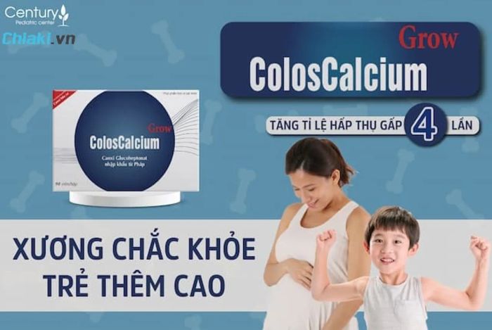 Viên uống canxi hữu cơ Coloscalcium Grow