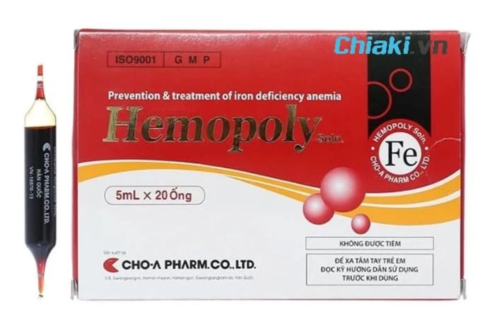 thuốc sắt dạng nước, Sắt nước cho bà bầu Hemopoly Hàn Quốc