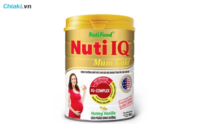 sữa bầu vào con không vào mẹ Nuti IQ Gold Mum