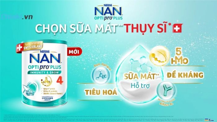 Sữa NAN Optipro Plus - Hỗ trợ hệ tiêu hóa bé tốt nhất.