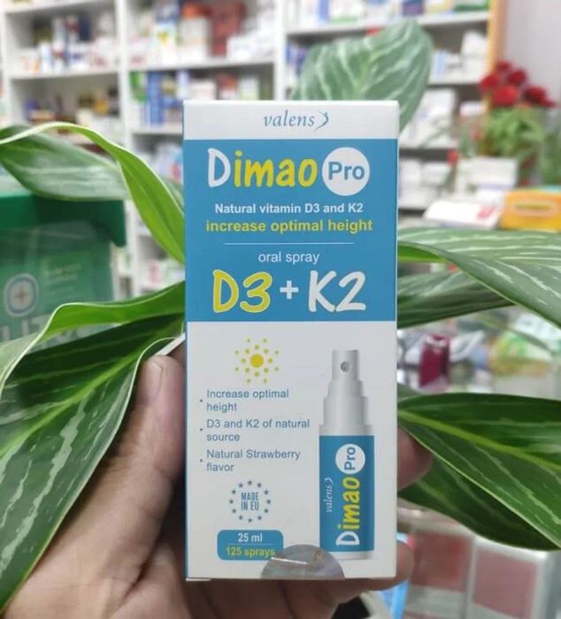 Dimao Pro Oral Spray D3 K2 cho trẻ sơ sinh