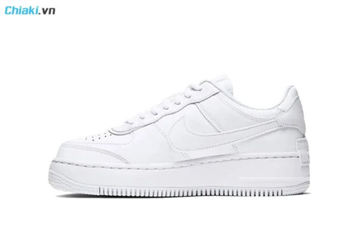 Đánh giá chi tiết chiếc giày Nike Air Force 1 Shadow Triple White CI0919-100