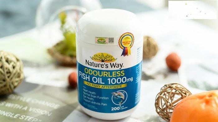 Viên uống bổ sung DHA từ dầu cá Nature’s Way Odourless Fish Oil