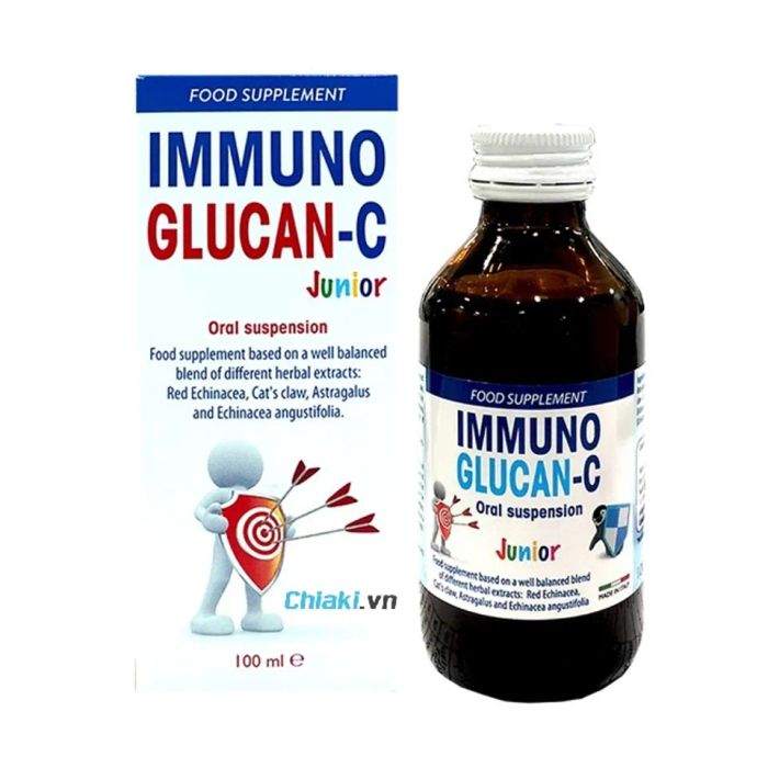 Hỗ trợ tăng cường đề kháng Immuno Glucan-C cho trẻ