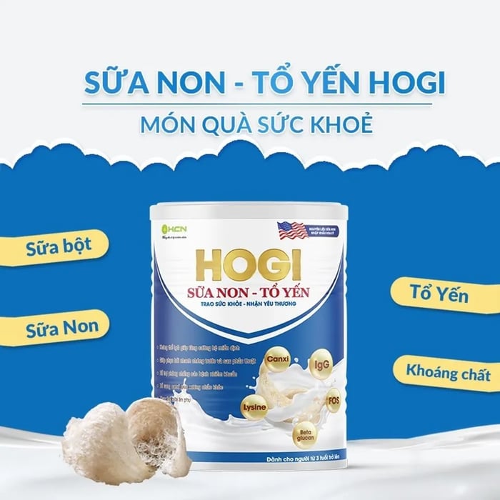 Sữa non tổ yến Hogi giàu dinh dưỡng