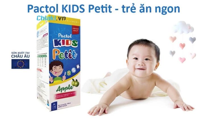 Siro Pactol Kids Petit giúp bé ăn ngon và tăng cường sức đề kháng.