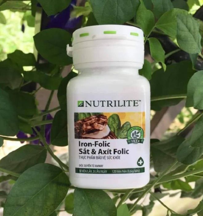 Thuốc sắt dành cho bà bầu Nutrilite Iron-Folic