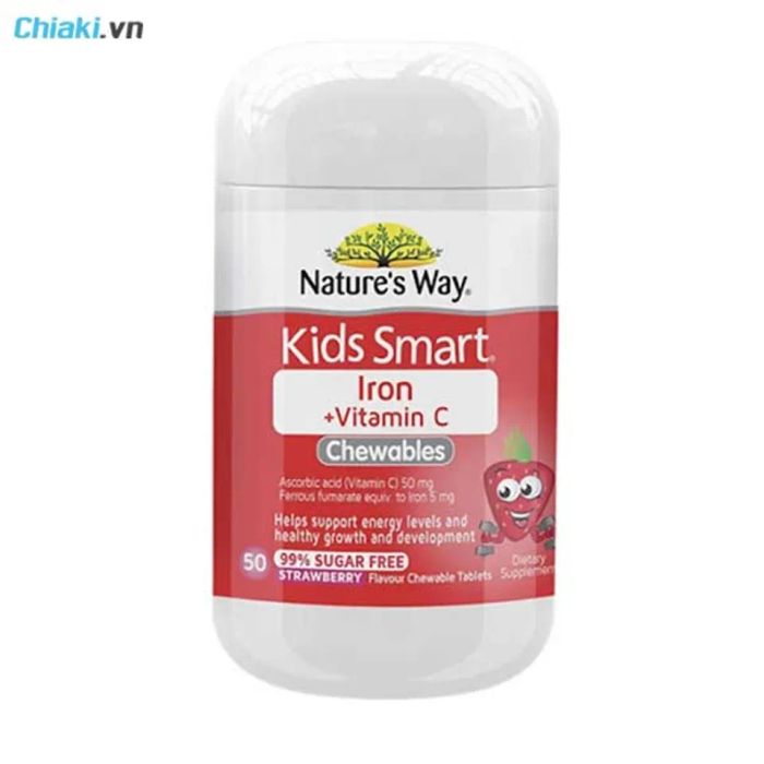 Kẹo Bổ Sung Sắt và Vitamin C Nature’s Way Cho Bé