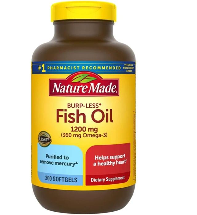 Dầu cá Nature Made Fish Oil Omega 3 1200mg