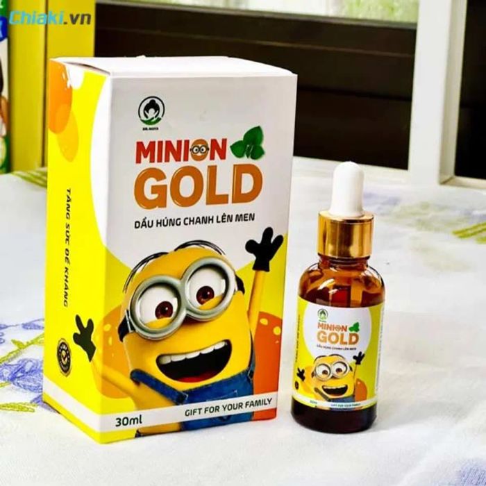 Siro tăng cường miễn dịch cho trẻ dưới 1 tuổi từ dầu húng chanh Minion