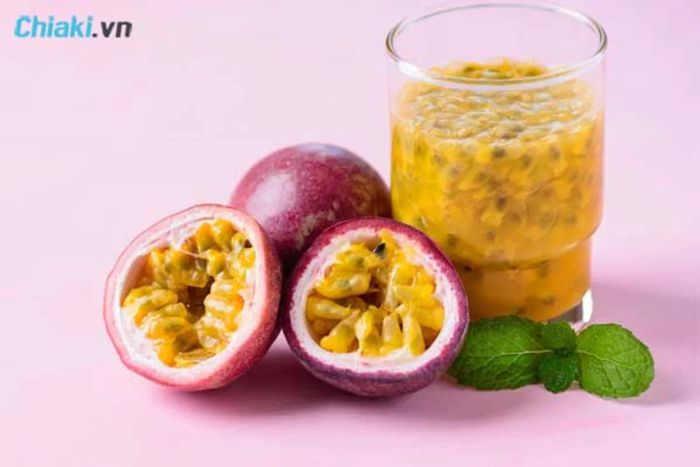 Chanh dây giàu vitamin A, vitamin C và chất chống oxy hóa.