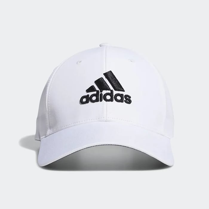 mũ lưỡi trai màu trắng adidas