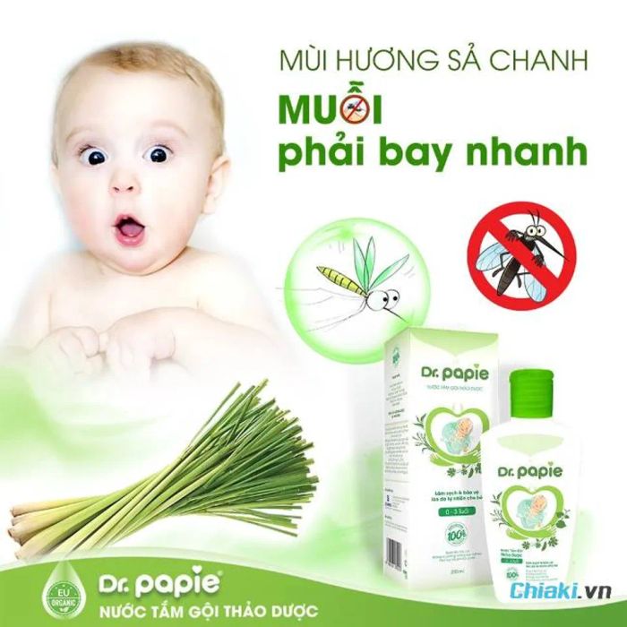 Sữa tắm cho bé viêm da cơ địa Dr. Papie