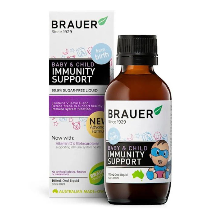 Siro Brauer Immunity Cho Bé, Dung tích 100ml