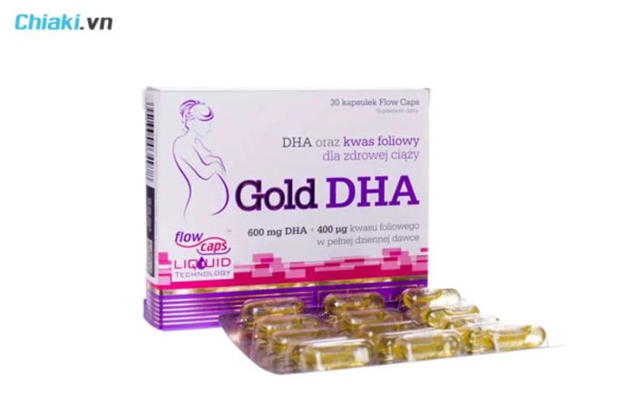 Viên uống bổ sung DHA cho bà bầu Olimp Labs Gold