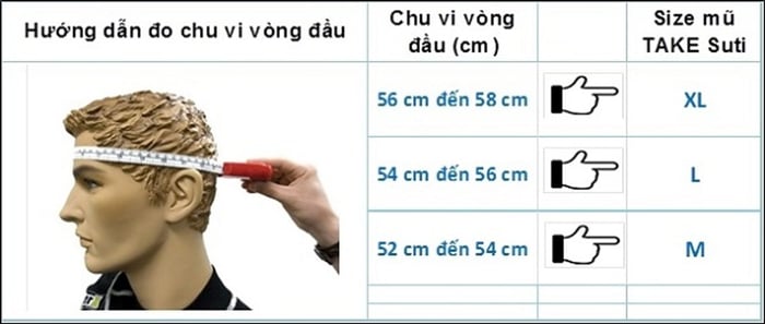 cách đo kích thước vòng đầu chính xác