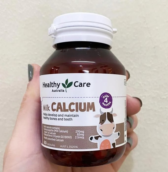 Viên uống bổ sung canxi cho trẻ sơ sinh của Healthy Care