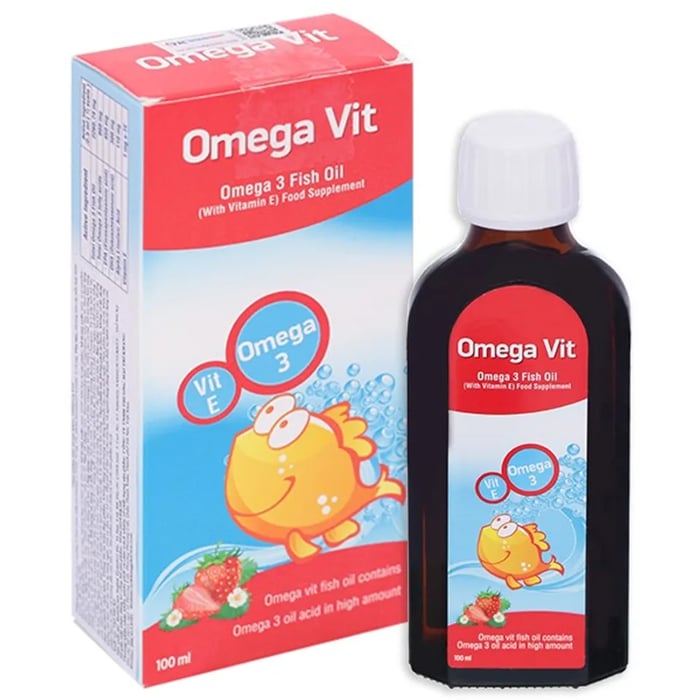 Siro bổ sung Omega 3 và Vitamin E giúp bé ăn ngon ngủ ngon