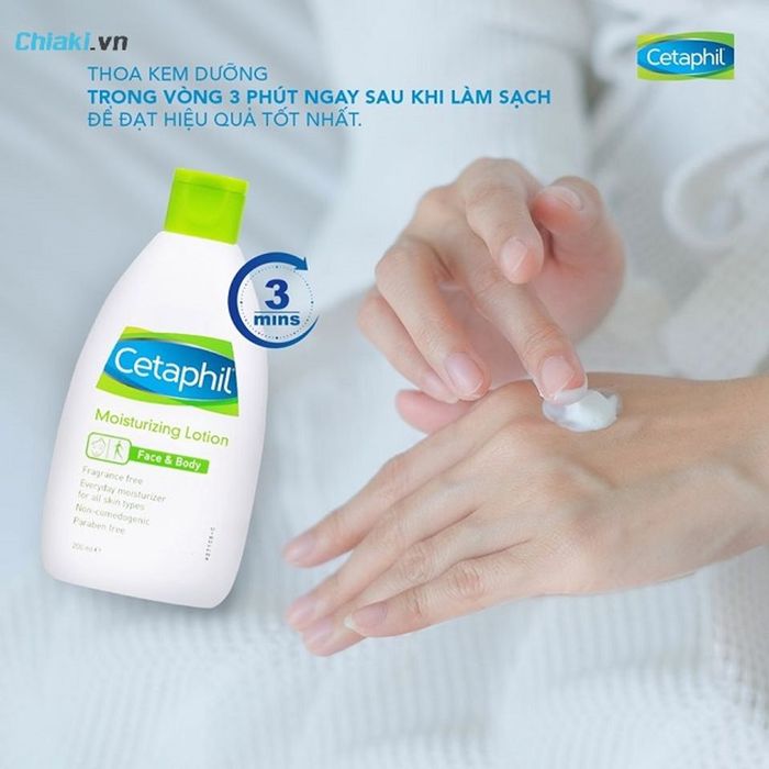 Hướng dẫn sử dụng kem dưỡng ẩm Cetaphil