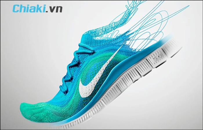 quy trình sản xuất giày Nike với công nghệ Nike Free