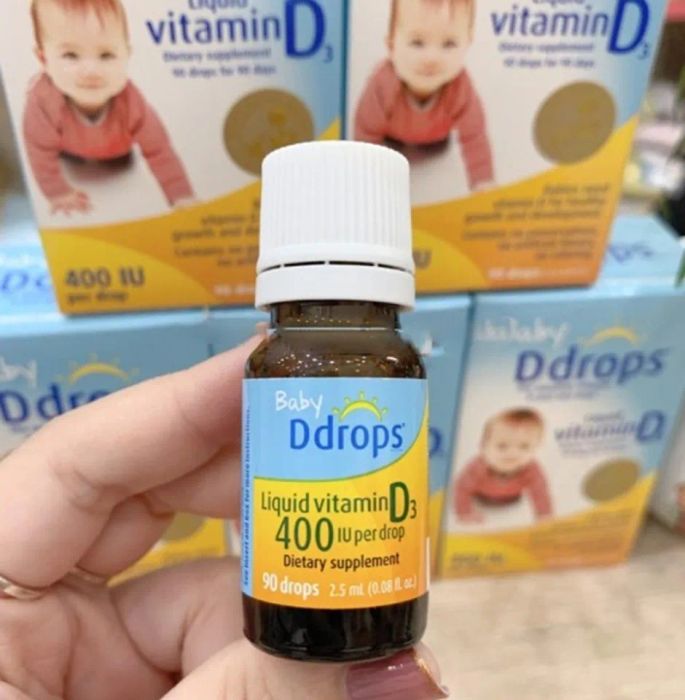 Baby Ddrops Vitamin D3 cho trẻ sơ sinh