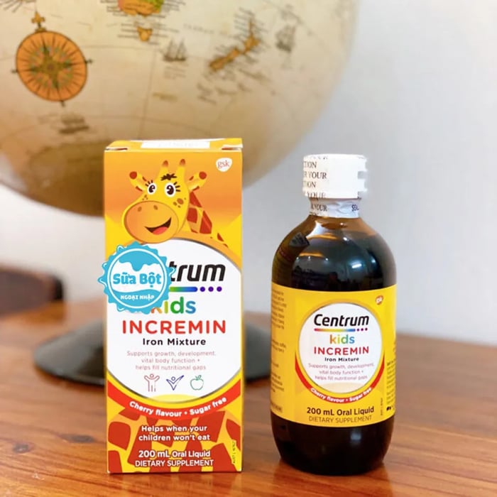 Siro bổ sung vitamin và khoáng chất Centrum Kids Incremin Iron Mixture của Úc