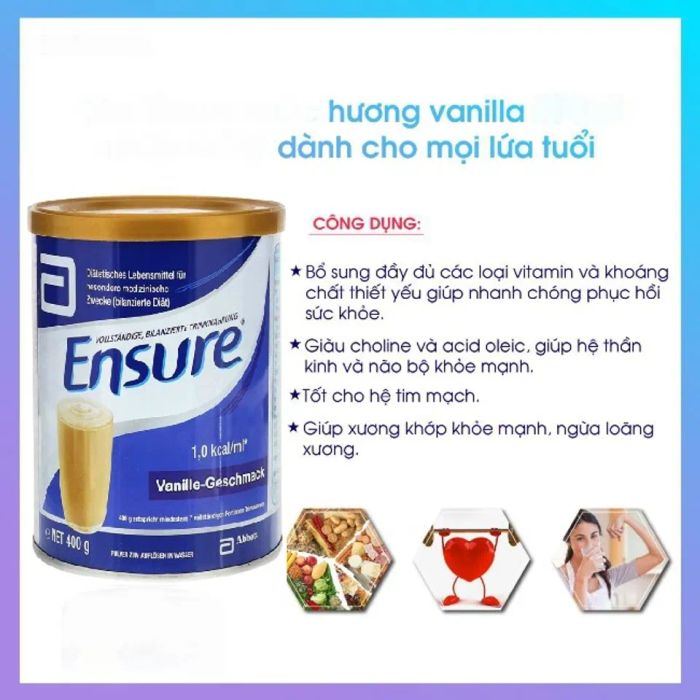 Thông tin thú vị về Sữa Ensure Đức