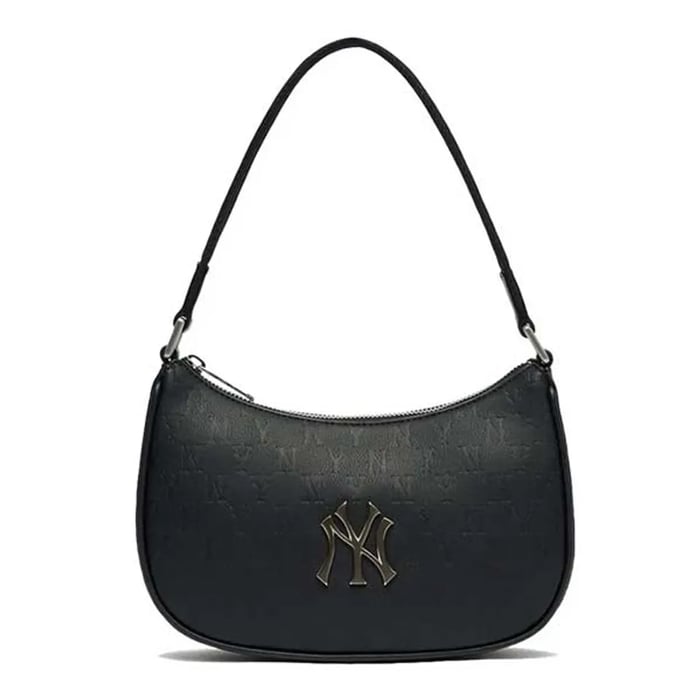 Túi đeo chéo nữ đẹp MLB Monogram Embo Hobo Bag Black 3ABQS022N-50BKS