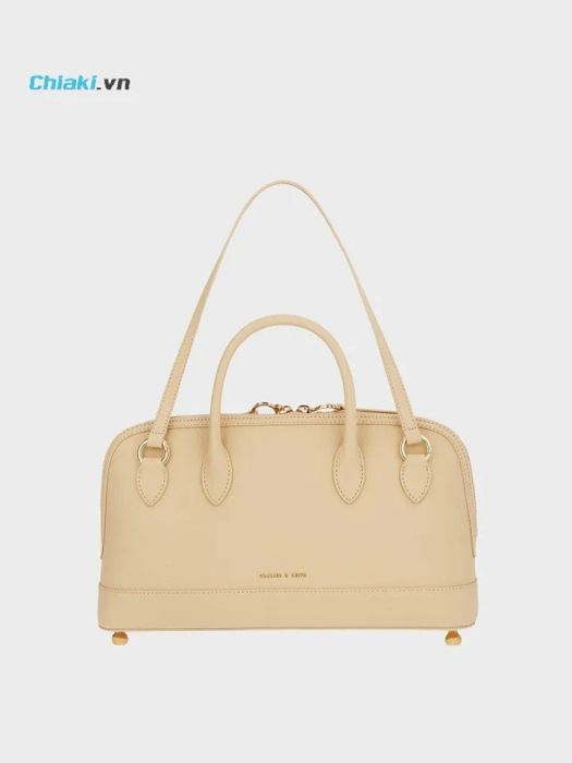 Túi xách nữ Charles & Keith Harmonee Four Handle Tote CK2-30781839 Be