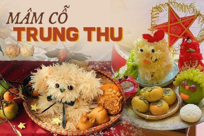 Mâm cỗ trung thu đơn giản dành cho trẻ em