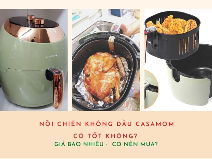 Thông số cơ bản của nồi chiên không dầu Casamom nội địa Hàn Quốc