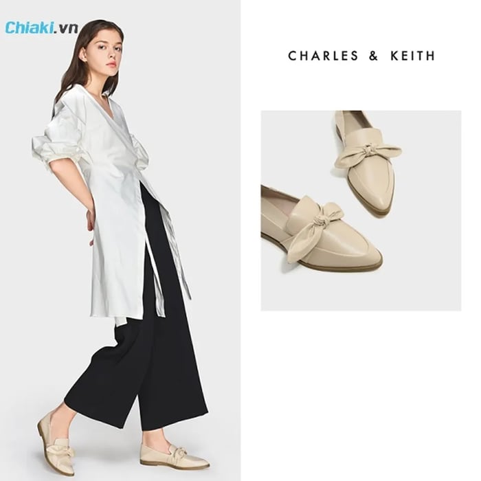 giày bệt Charles & Keith, giày đế xuồng từ Charles & Keith