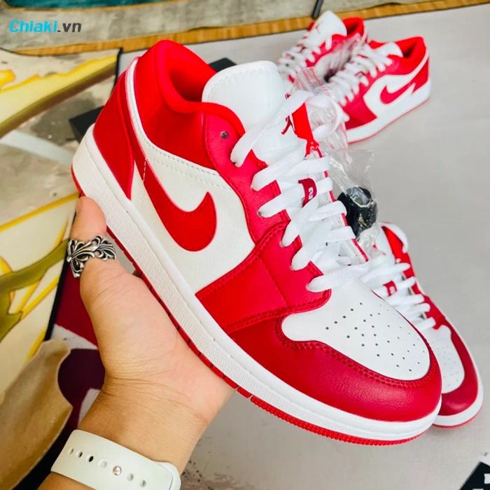 Giày Nike Jordan 1 Low Gym Red White