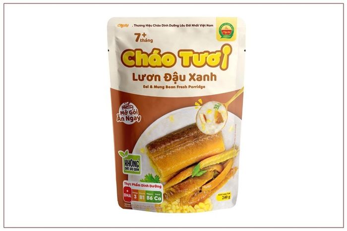 Cháo tươi Cây thị vị lươn, đậu xanh gói 240g