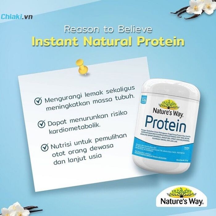 Bột uống hỗ trợ bổ sung protein Nature’s Way Protein