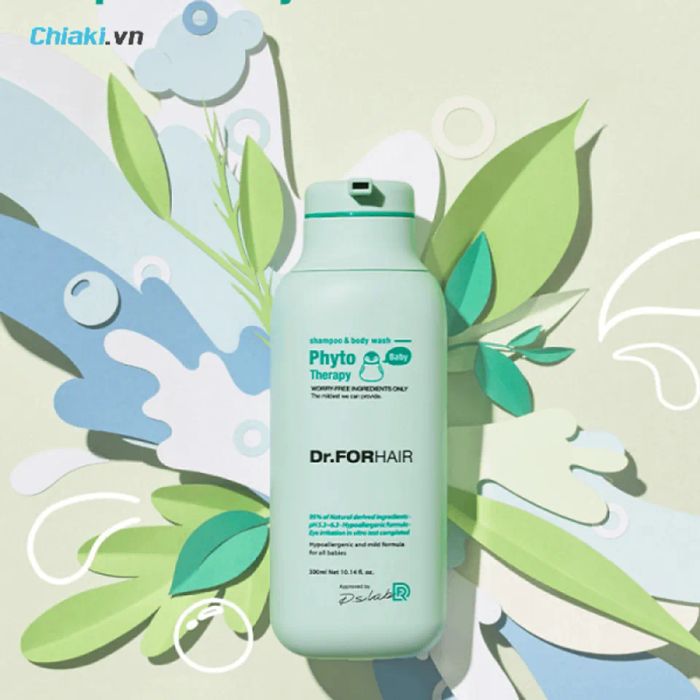 Dầu gội Dr Forhair màu xanh Phyto Therapy Baby