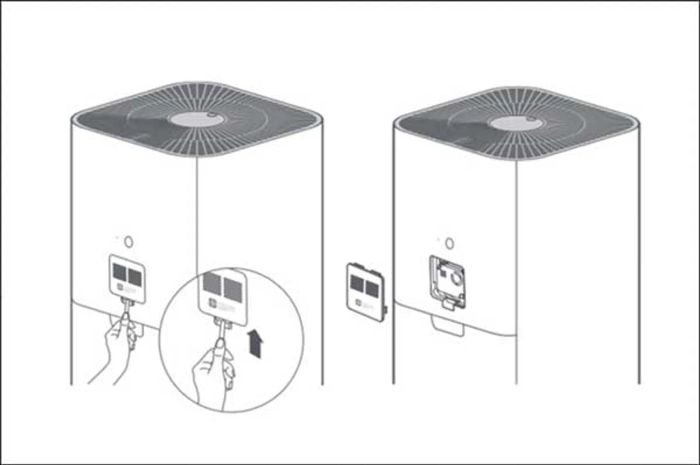 Làm sạch bụi ở vị trí cảm biến laser