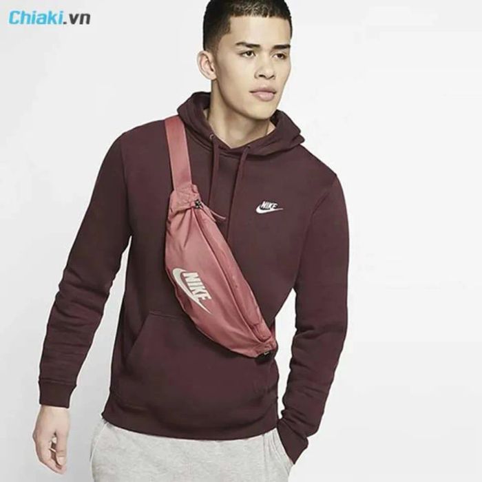 Túi đeo chéo nam Nike Sportswear Heritage Hip Bag Canyon Pink BA5750-689