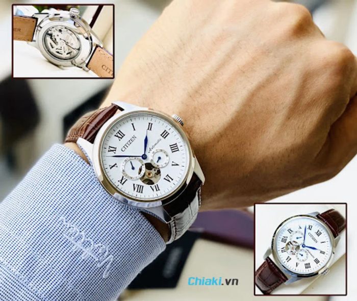 Đồng Hồ cơ lộ máy Citizen NP1020-15A Kính Sapphire