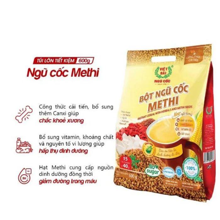 Bột ngũ cốc Methi dành cho người đang mắc bệnh tiểu đường