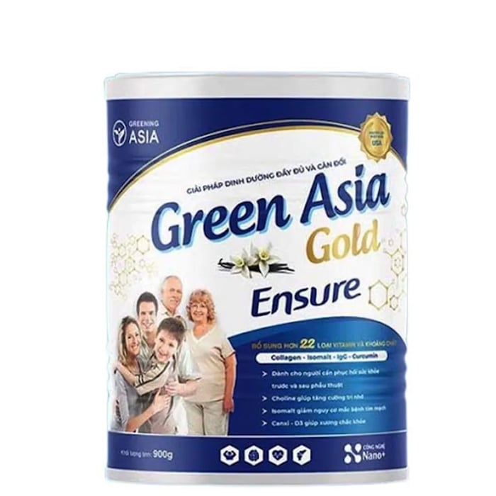 Sữa Bột Tăng Cân Green Asia Gold Ensure, Hộp 900g